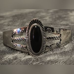 Paparazzi Wanderlust Walkabout Black Cuff Bracelet 7" - 8"